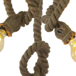 LÚZETE - LAMPADA DA SOFFITTO CORDA BARCA 3 LUCI