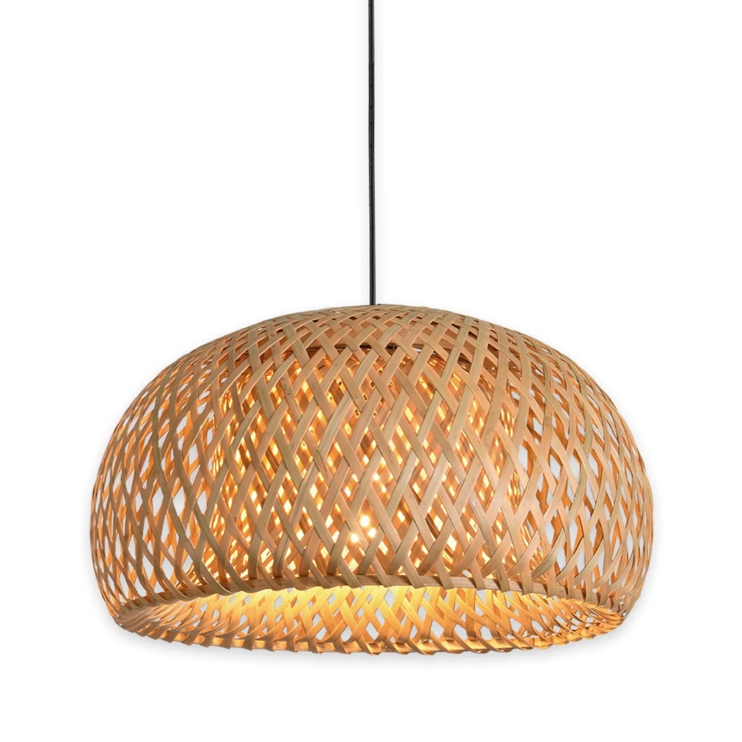 LÚZETE - LAMPADA DA SOFFITTO DI BAMBÙ GRANDE E27 KAWENA