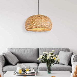 LÚZETE - LAMPADA DA SOFFITTO DI BAMBÙ GRANDE E27 KAWENA