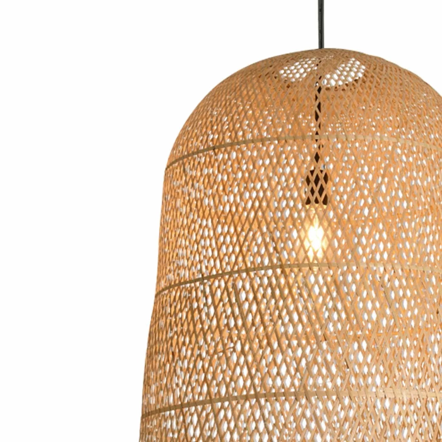 LÚZETE - LAMPADA DA SOFFITTO DI BAMBÙ GRANDE E27 MOANA