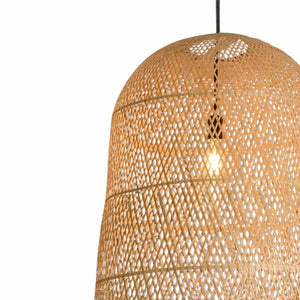 LÚZETE - LAMPADA DA SOFFITTO DI BAMBÙ GRANDE E27 MOANA