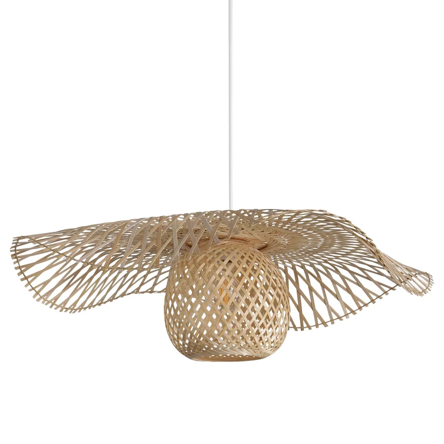 LÚZETE - LAMPADA DA SOFFITTO DI BAMBÙ GRANDE E27 NALANI