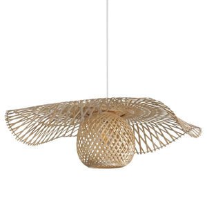 LÚZETE - LAMPADA DA SOFFITTO DI BAMBÙ GRANDE E27 NALANI