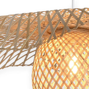 LÚZETE - LAMPADA DA SOFFITTO DI BAMBÙ GRANDE E27 NALANI