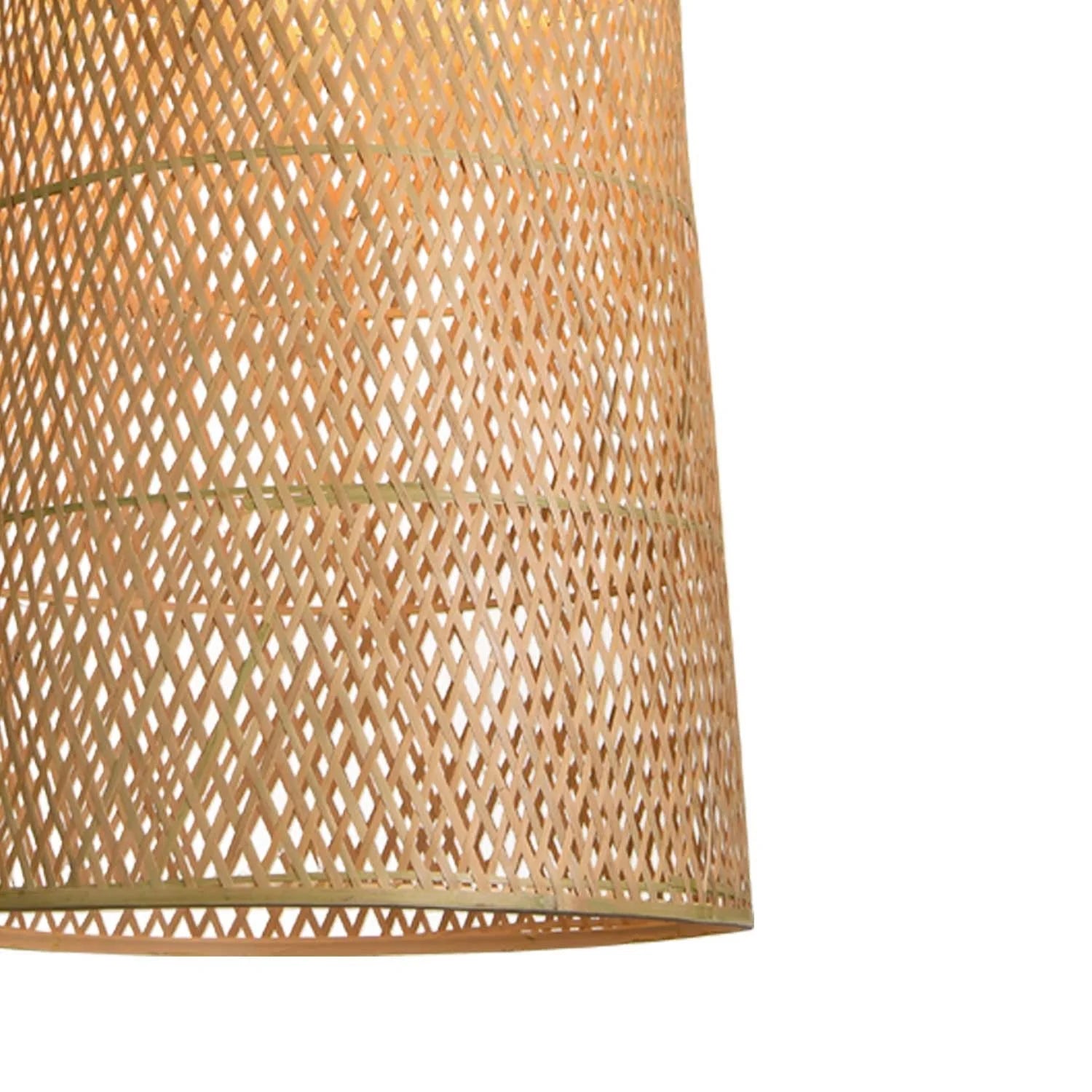 LÚZETE - LAMPADA DA SOFFITTO DI BAMBÙ MEDIA E27 MOANA