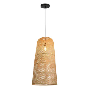 LÚZETE - LAMPADA DA SOFFITTO DI BAMBÙ MEDIA E27 MOANA