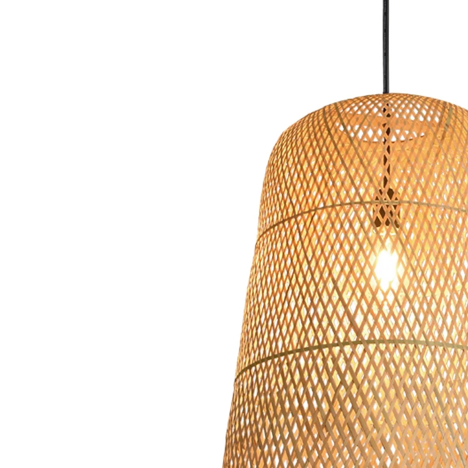 LÚZETE - LAMPADA DA SOFFITTO DI BAMBÙ MEDIA E27 MOANA