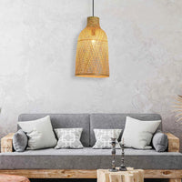 LÚZETE - LAMPADA DA SOFFITTO DI BAMBÙ PICCOLA E27 IKAIA