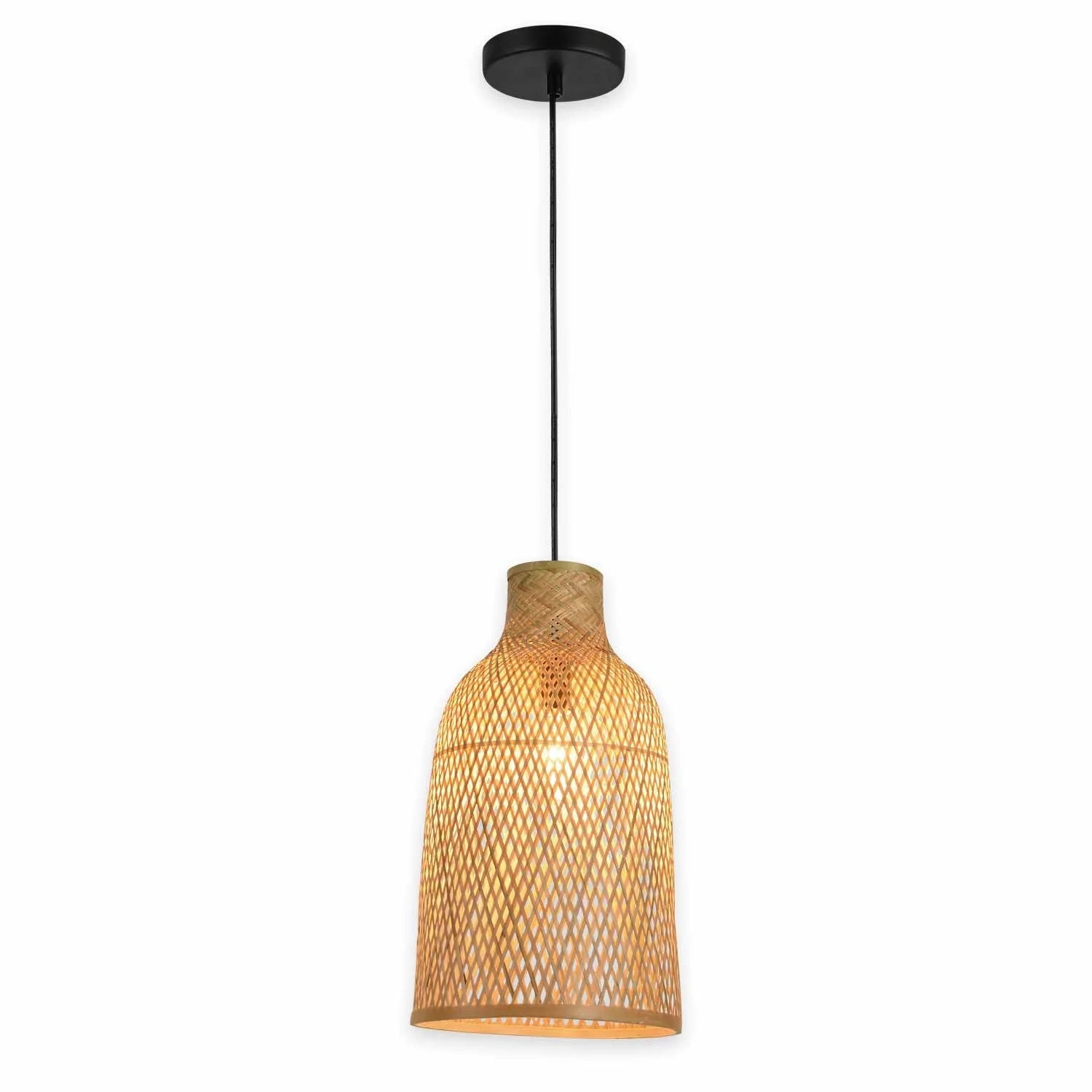 LÚZETE - LAMPADA DA SOFFITTO DI BAMBÙ PICCOLA E27 IKAIA