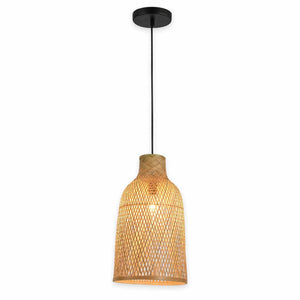 LÚZETE - LAMPADA DA SOFFITTO DI BAMBÙ PICCOLA E27 IKAIA