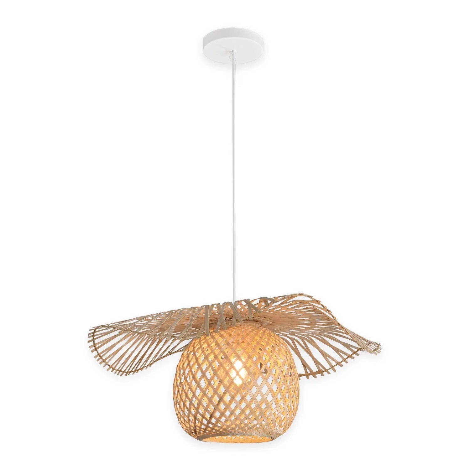 LÚZETE - LAMPADA DA SOFFITTO DI BAMBÙ PICCOLA E27 NALANI