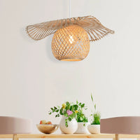 LÚZETE - LAMPADA DA SOFFITTO DI BAMBÙ PICCOLA E27 NALANI