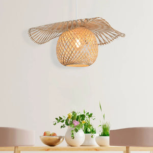 LÚZETE - LAMPADA DA SOFFITTO DI BAMBÙ PICCOLA E27 NALANI