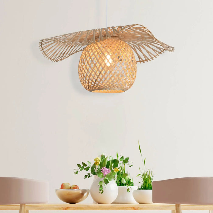 LÚZETE - LAMPADA DA SOFFITTO DI BAMBÙ PICCOLA E27 NALANI