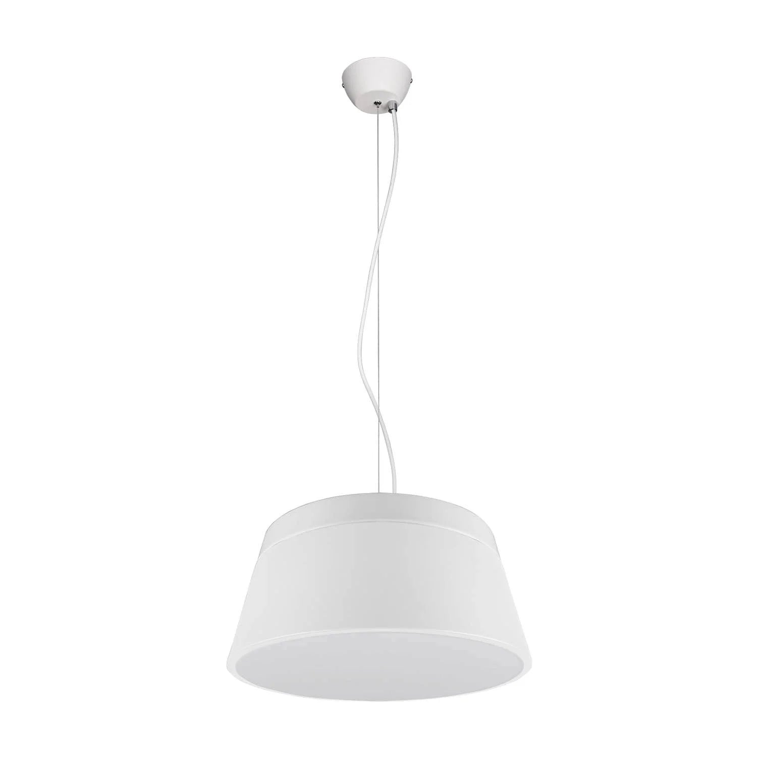 LÚZETE - LAMPADA DA SOFFITTO DUQUESA IN METALLO BIANCO 45CM