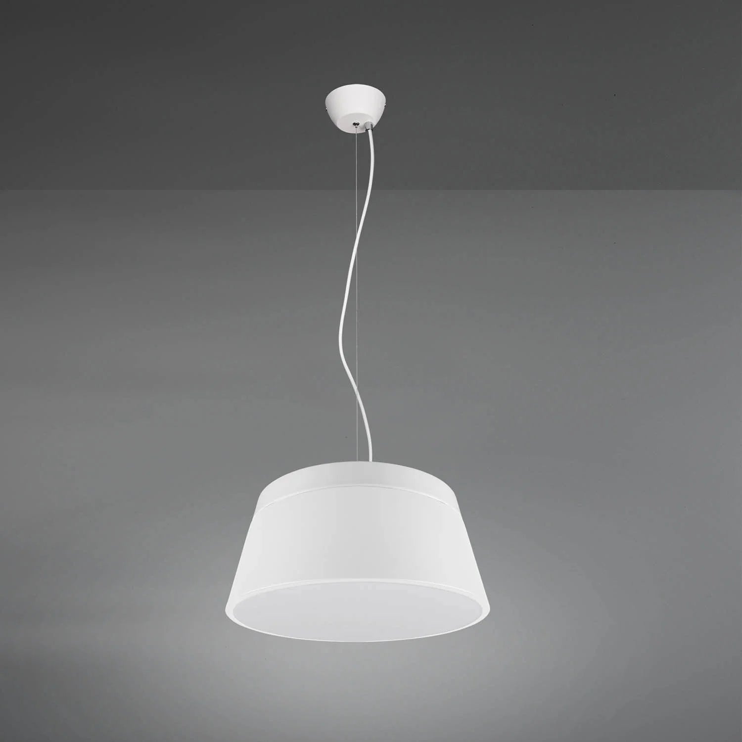 LÚZETE - LAMPADA DA SOFFITTO DUQUESA IN METALLO BIANCO 45CM