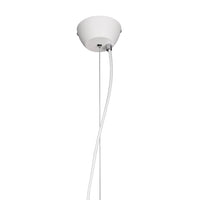 LÚZETE - LAMPADA DA SOFFITTO DUQUESA IN METALLO BIANCO 45CM