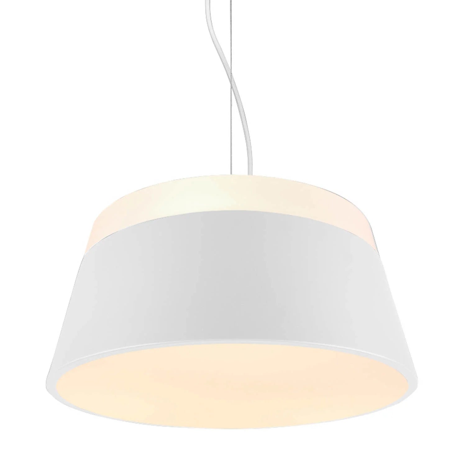 LÚZETE - LAMPADA DA SOFFITTO DUQUESA IN METALLO BIANCO 45CM