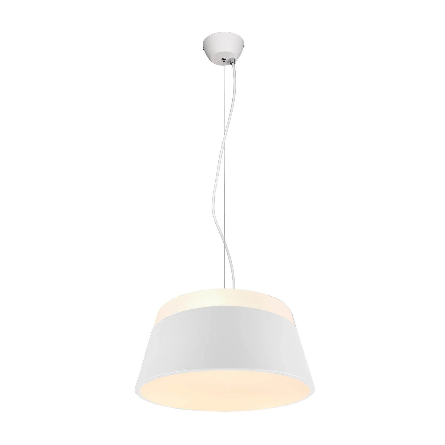 LÚZETE - LAMPADA DA SOFFITTO DUQUESA IN METALLO BIANCO 45CM