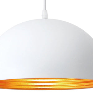LÚZETE - LAMPADA DA SOFFITTO IN ACCIAIO BIANCO Ø 30 CM IRUNE