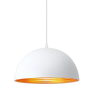 LÚZETE - LAMPADA DA SOFFITTO IN ACCIAIO BIANCO Ø 30 CM IRUNE