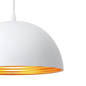LÚZETE - LAMPADA DA SOFFITTO IN ACCIAIO BIANCO Ø 30 CM IRUNE
