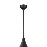 LÚZETE - LAMPADA DA SOFFITTO IN ACCIAIO NERO Ø 24 CM IRUNE