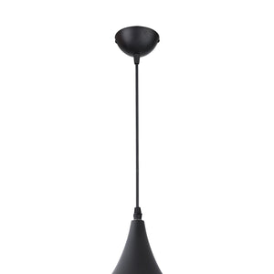 LÚZETE - LAMPADA DA SOFFITTO IN ACCIAIO NERO Ø 24 CM IRUNE