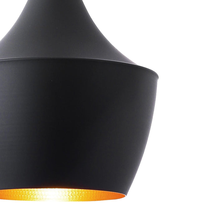 LÚZETE - LAMPADA DA SOFFITTO IN ACCIAIO NERO Ø 24 CM IRUNE