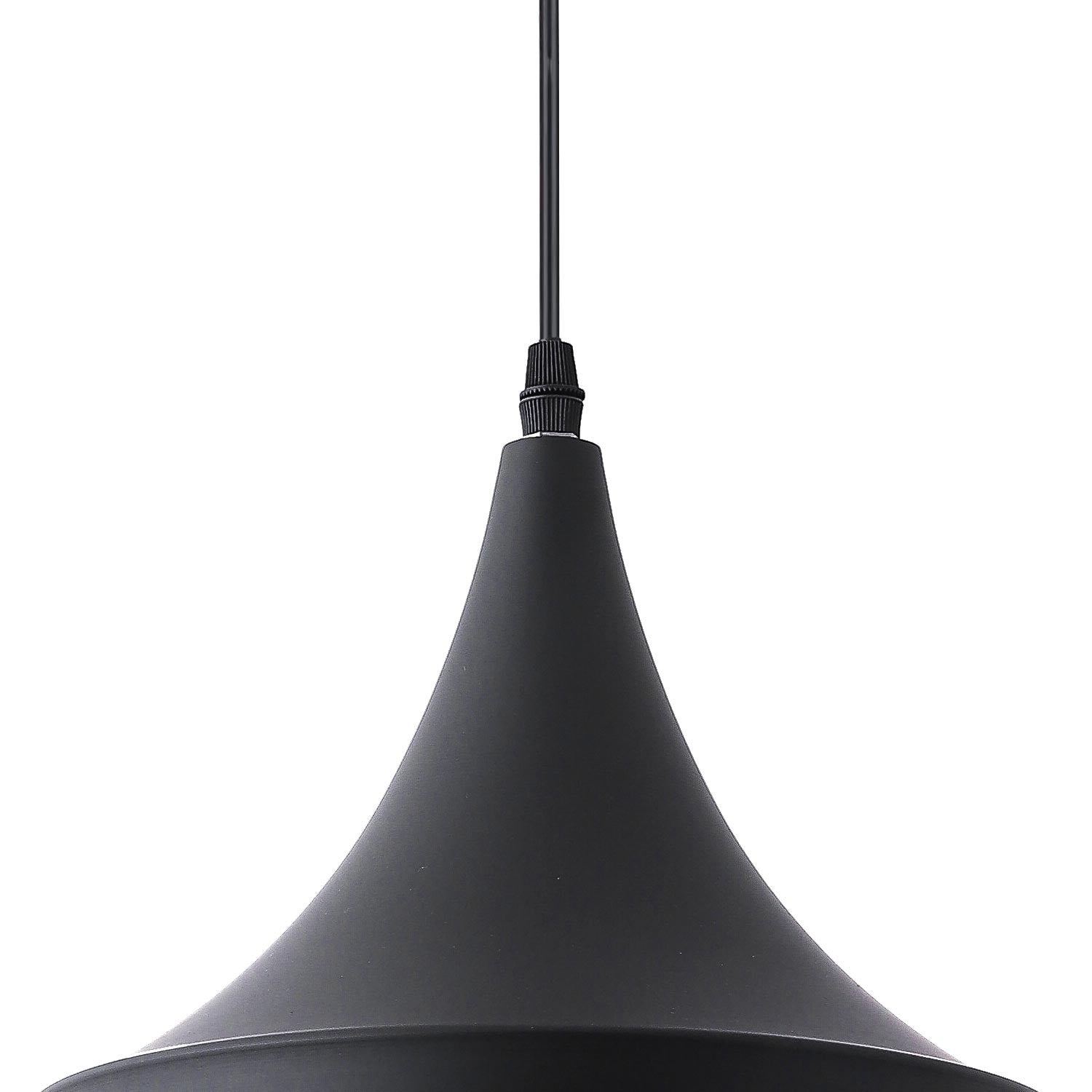LÚZETE - LAMPADA DA SOFFITTO IN ACCIAIO NERO Ø 24 CM IRUNE
