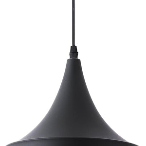LÚZETE - LAMPADA DA SOFFITTO IN ACCIAIO NERO Ø 24 CM IRUNE