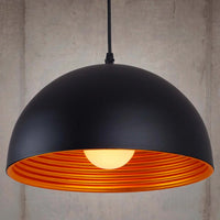 LÚZETE - LAMPADA DA SOFFITTO IN ACCIAIO NERO Ø 30 CM IRUNE