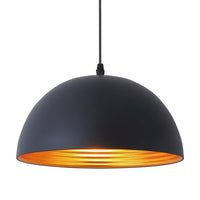 LÚZETE - LAMPADA DA SOFFITTO IN ACCIAIO NERO Ø 30 CM IRUNE
