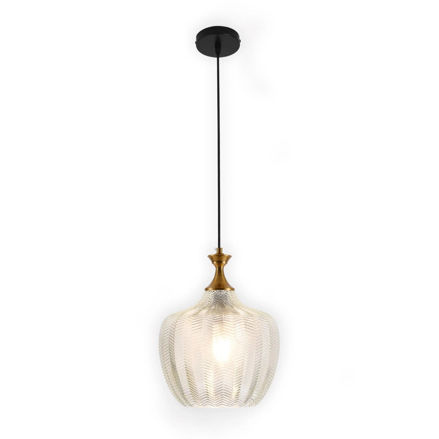 LÚZETE - LAMPADA DA SOFFITTO IN CRISTALLO BIANCO Ø 26 CM ROGAN