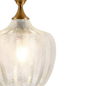 LÚZETE - LAMPADA DA SOFFITTO IN CRISTALLO BIANCO Ø 26 CM ROGAN