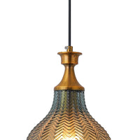 LÚZETE - LAMPADA DA SOFFITTO IN CRISTALLO BLU Ø 19 CM ROGAN