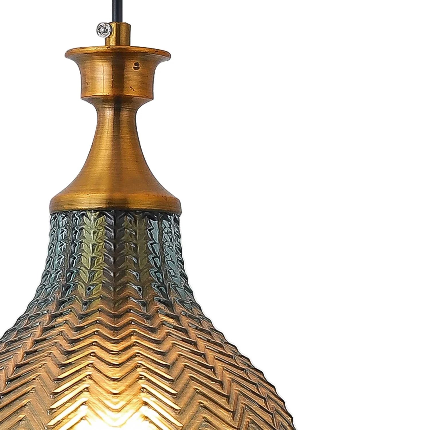 LÚZETE - LAMPADA DA SOFFITTO IN CRISTALLO BLU Ø 19 CM ROGAN