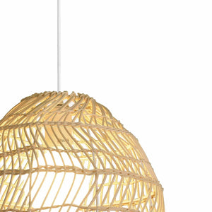 LÚZETE - LAMPADA DA SOFFITTO IN RATTAN MEDIO E27 INOA