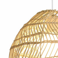 LÚZETE - LAMPADA DA SOFFITTO IN RATTAN MEDIO E27 INOA
