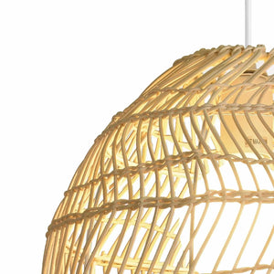 LÚZETE - LAMPADA DA SOFFITTO IN RATTAN MEDIO E27 INOA