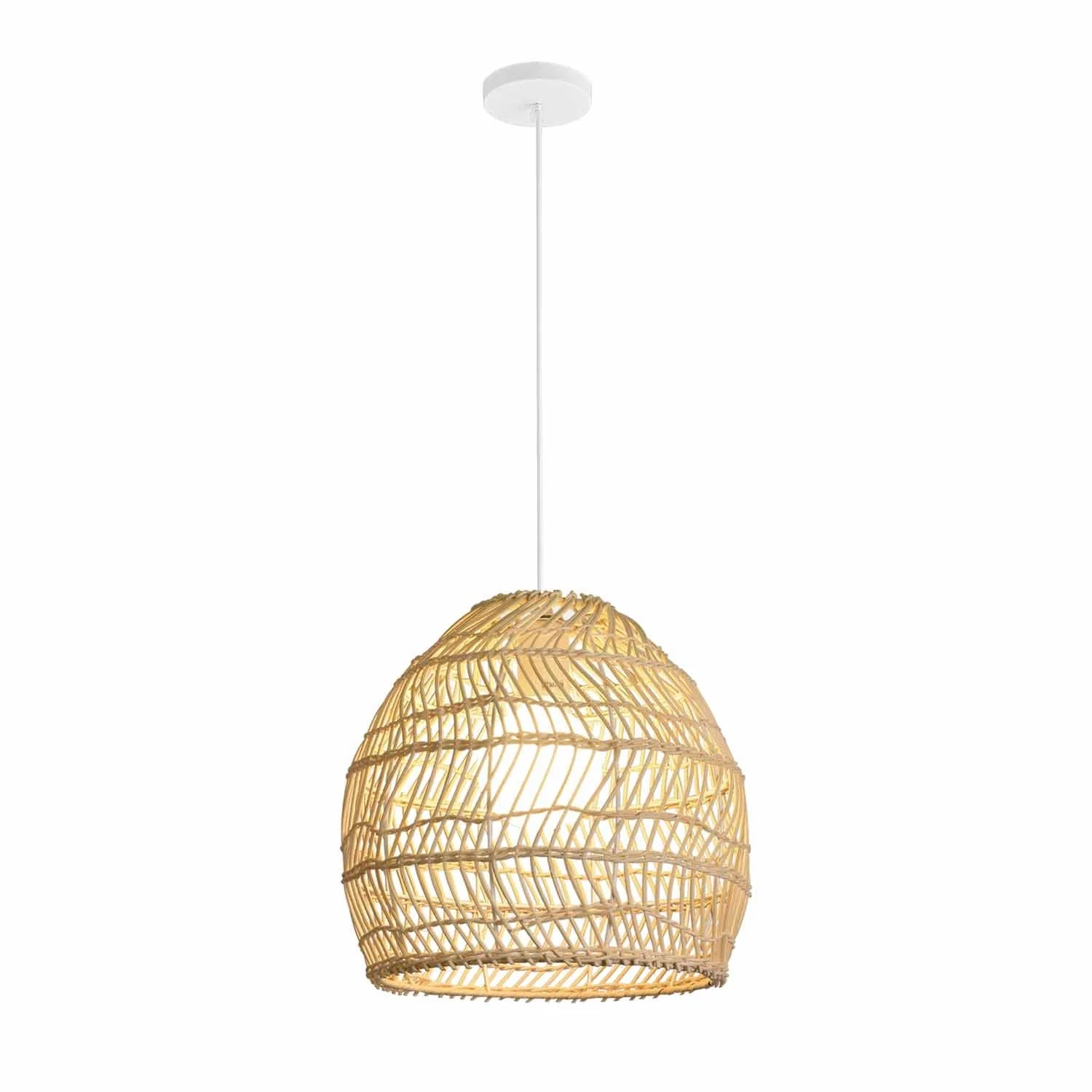 LÚZETE - LAMPADA DA SOFFITTO IN RATTAN MEDIO E27 INOA