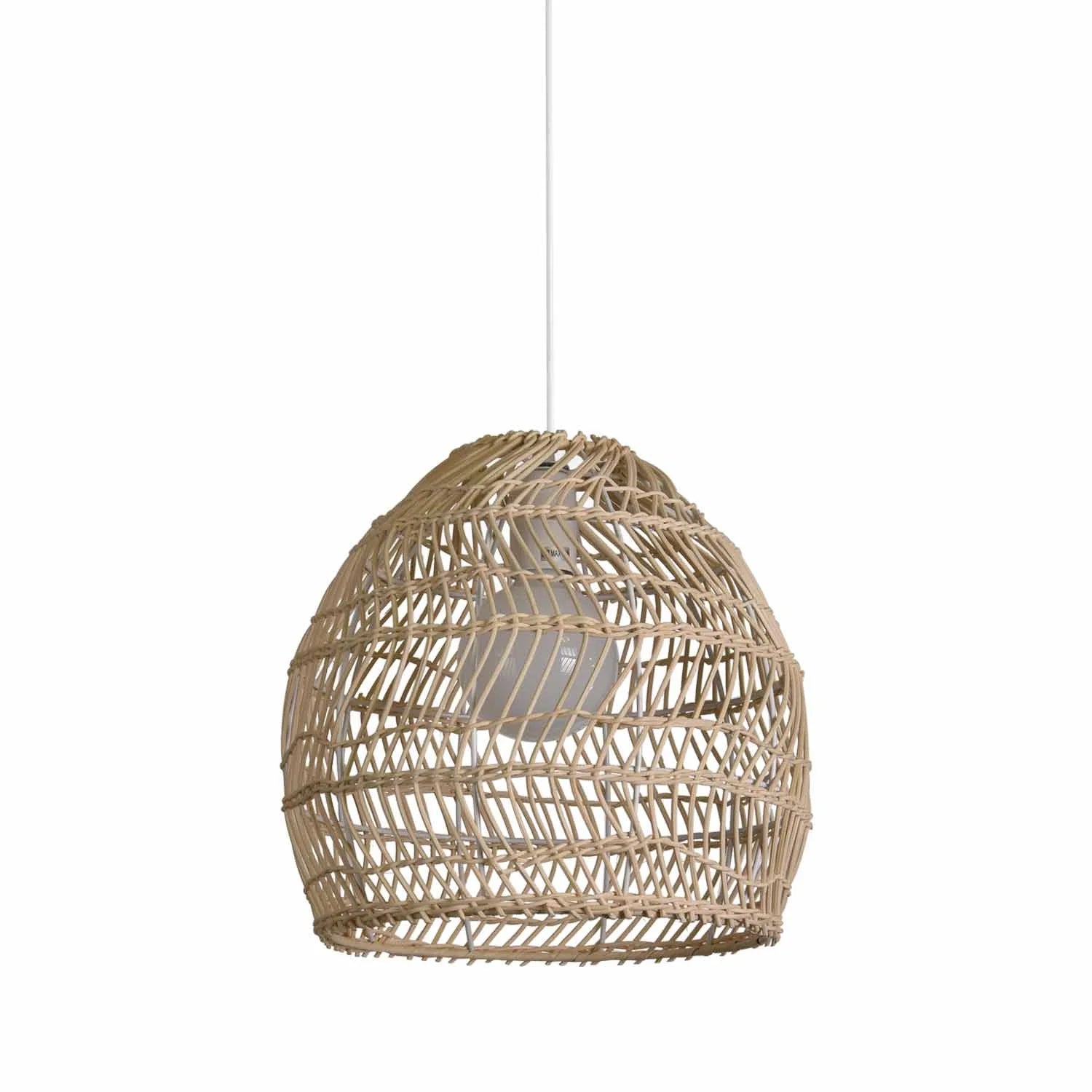 LÚZETE - LAMPADA DA SOFFITTO IN RATTAN MEDIO E27 INOA