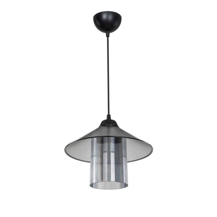 Lampada da soffitto Inka ASZ1463 con paralume in plastica fumé