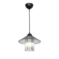 Lampada da soffitto Inka ASZ1463 con paralume in plastica fumé