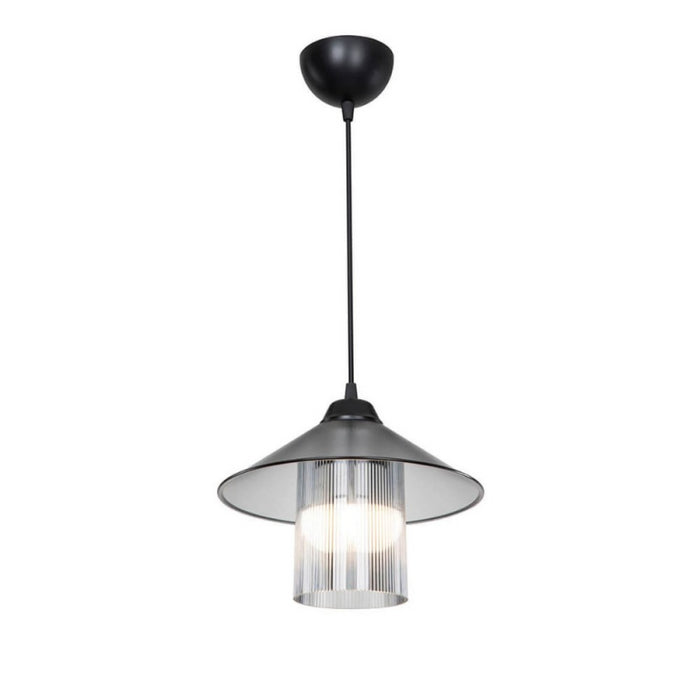 Lampada da soffitto Inka ASZ1463 con paralume in plastica fumé