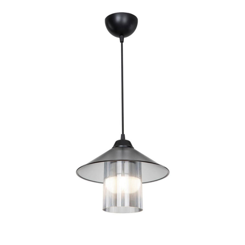 Lampada da soffitto Inka ASZ1463 con paralume in plastica fumé