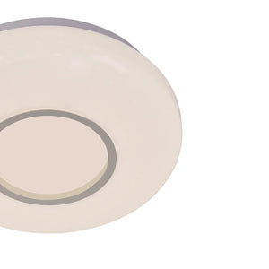 LÚZETE - LAMPADA DA SOFFITTO LED JACOBO 12 W 4000K CROMO BIANCO OPACO