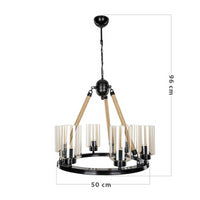 Lampada da soffitto Lotus ASZ0686 con 6 portalampade