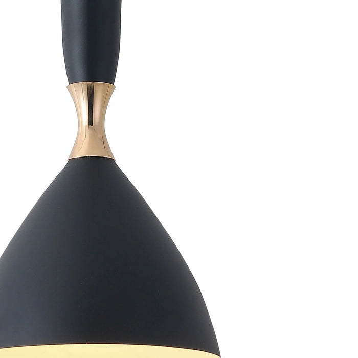 LÚZETE - LAMPADA DA SOFFITTO NERO/ORO BRICE