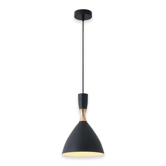 LÚZETE - LAMPADA DA SOFFITTO NERO/ORO BRICE